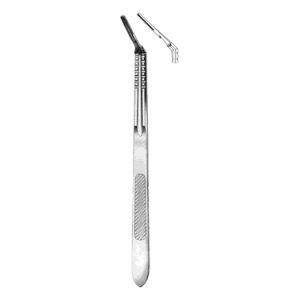 Scalpel Handle No  4L, Solid Angled
