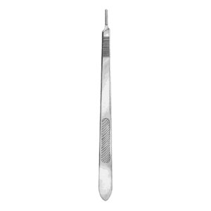 Scalpel Handle No  3L, Solid Straight
