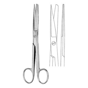Standard Operating Scissors 18 5 cm, Sharp/Blunt Straight