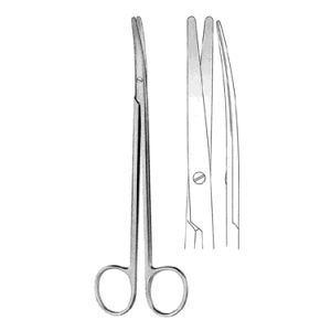Metzenbaum Nelson Dissecting Scissors 30 0 cm, Blunt/Blunt, Curved