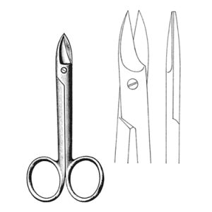 Ligature Scissors 10 0 cm, Straight