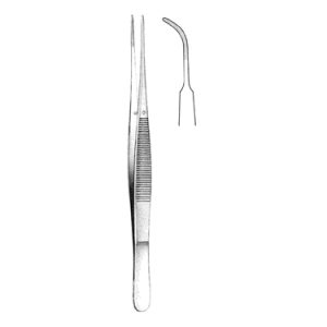 Gerald Dressing Forceps 18 0 cm, Curved
