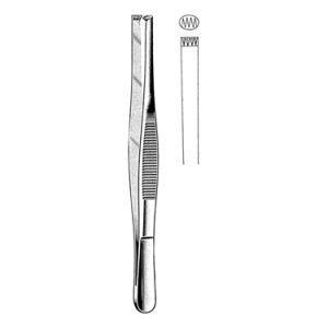 Tissue Forceps 13 0 cm, 4 x 5 Teeth