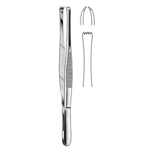 Stone Tissue Forceps 15 0 cm, 4 x 5 Teeth