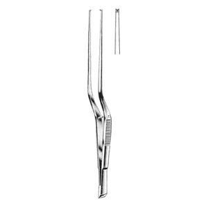 Taylor Tissue Forceps 18 0 cm, 1 x 2 Teeth (Bayonet Shaped)