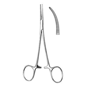 Leriche Artery Forceps 15 0 cm, 1 x 2 Teeth, Curved