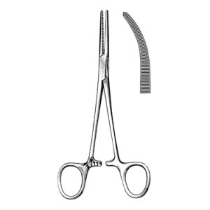 Crile Artery Forceps 14 0 cm, 1 x 2 Teeth, Curved