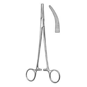 Adson Artery Forceps 18 5 cm, 1 x 2 Teeth, Curved