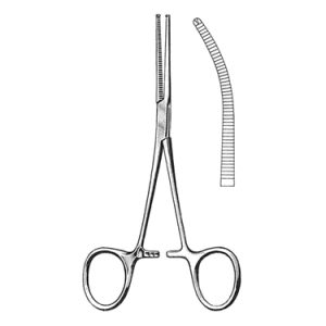 Kocher Artery Forceps 13 0 cm, Curved, Delicate Pattern