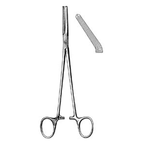 Phaneuf Artery Forceps 21 5 cm, 1 x 2 Teeth, Curved