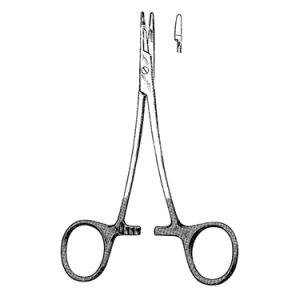 Petit Point Olsen Hegar Needle Holders 13 0 cm, Smooth, Delicate Carb Bite Jaws