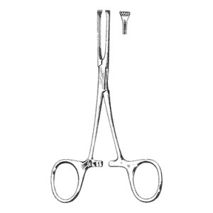 Petit Point Allis Tissue Forceps 13 0 cm, 3 x 4 Teeth