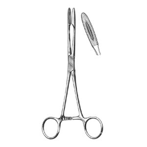 Gross Maier Dressing Forceps 27 0 cm, Curved