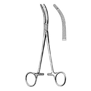 Heaney Hysterectomy Forceps 19 5 cm, Single Tooth