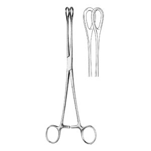 Foerster Swab Forceps 25 0 cm, Straight, Smooth