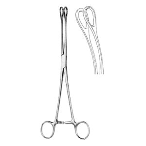 Foerster Swab Forceps 25 0 cm, Curved, Smooth