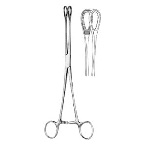Foerster Swab Forceps 18 0 cm, Straight, Serrated