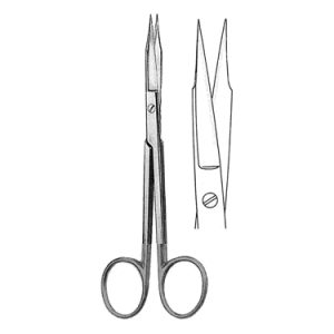 Scissors 13 0 cm, Straight, Carb Edge