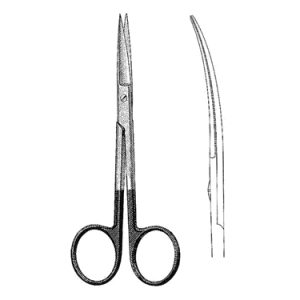 Plastic Surgery Scissors 12 0 cm, Curved, Super Cut