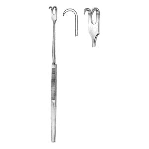 Retractor 16 0 cm, 2 Sharp Prong