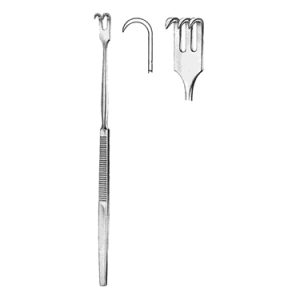 Retractor 16 0 cm, 3 Sharp Prong