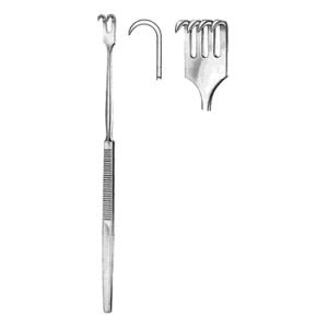 Retractor 16 0 cm, 4 Sharp Prong
