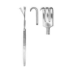 Retractor 16 0 cm, 3 Sharp Prong, Flexible