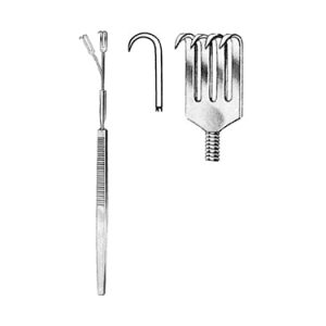 Retractor 16 0 cm, 4 Sharp Prong, Flexible