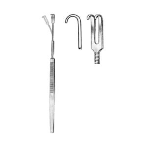 Retractor 16 0 cm, 2 Blunt Prong, Flexible
