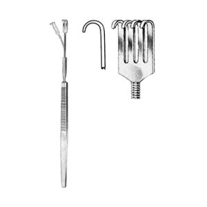 Retractor 16 0 cm, 4 Blunt Prong, Flexible