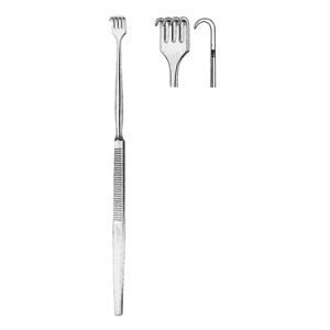 Retractor 16 0 cm, 4 Sharp Prong