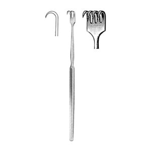 Retractor 16 0 cm, 4 Sharp Prong
