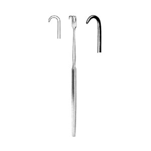 Retractor 16 0 cm, 1 Semi Sharp Prong