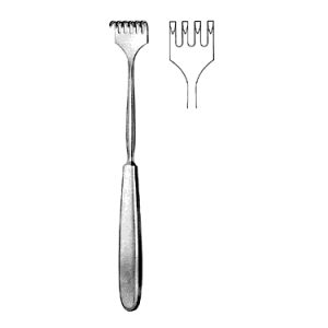 Volkmann Retractor 23 0 cm, 4 Sharp Prong