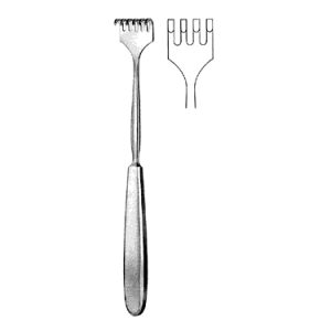 Volkmann Retractor 23 0 cm, 4 Blunt Prong