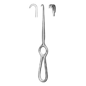 Volkmann Retractor 21 5 cm, 2 Semi Sharp Prong