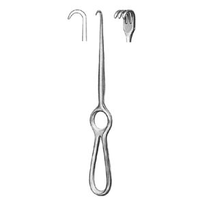 Volkmann Retractor 21 5 cm, 3 Semi Sharp Prong