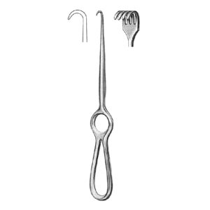 Volkmann Retractor 21 5 cm, 4 Semi Sharp Prong