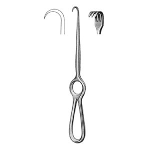 Kocher Retractor 22 0 cm, 3 Sharp Prong