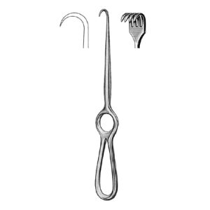 Kocher Retractor 22 0 cm, 4 Sharp Prong