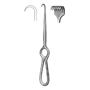 Kocher Retractor 22 0 cm, 5 Sharp Prong