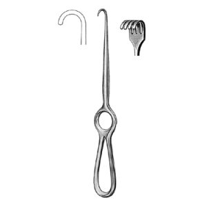 Kocher Retractor 22 0 cm, 4 Blunt Prong