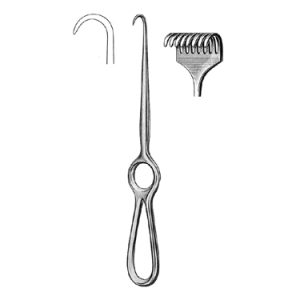 Kocher Retractor 22 0 cm, 8 Semi Sharp Prong