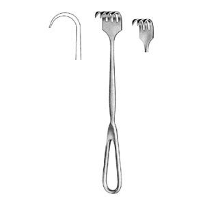 Special Model Retractor 22 0 cm, 3 Sharp Prongs