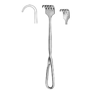 Special Model Retractor 22 0 cm, 3 Blunt Prongs