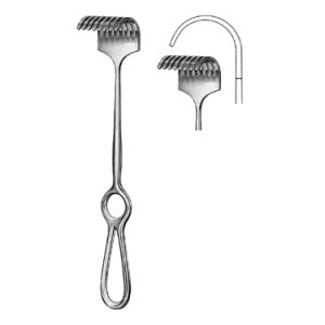 Koerte Retractor 23 5 cm, 40 mm x 30 mm, 8 Blunt Prongs