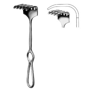 Israel Retractor 25 0 cm, 50 mm x 60 mm, 6 Prongs