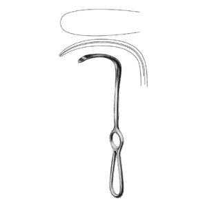 Langenbeck Retractor 21 0 cm, 60 mm x 20 mm