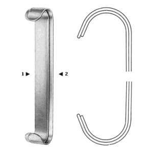 Parker Retractor 13 5 cm, Set of 2, (19 mm x 15 mm & 19 mm x 15 mm) + (22 mm x 15 mm & 22 mm x 15 mm)