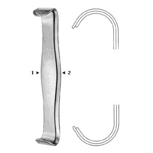 Parker Retractor 18 0 cm, Set of 2, (26 mm x 25 mm & 24 mm x 25 mm) + (29 mm x 25 mm & 27 mm x 25 mm)